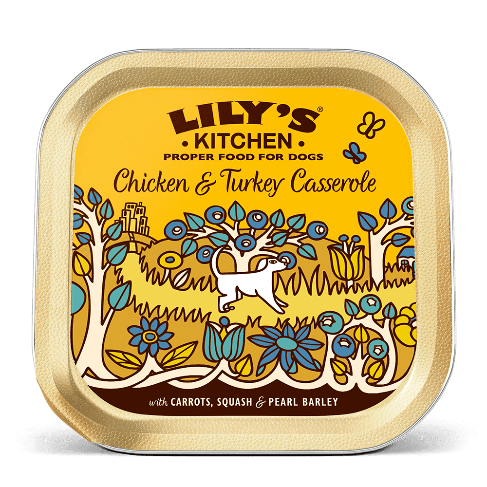 1714632103340496691.png Lily's Kitchen Chicken & Turkey Casserole Wet Dog Food (150g) - Image 1