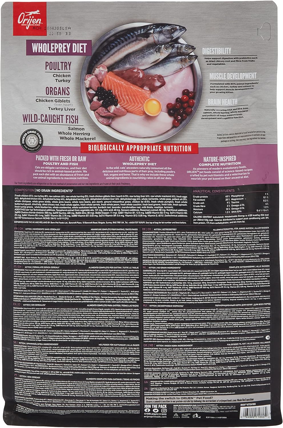 17296678881442736070.jpg Orijen Kitten Dry Food 1.8Kg - Image 1