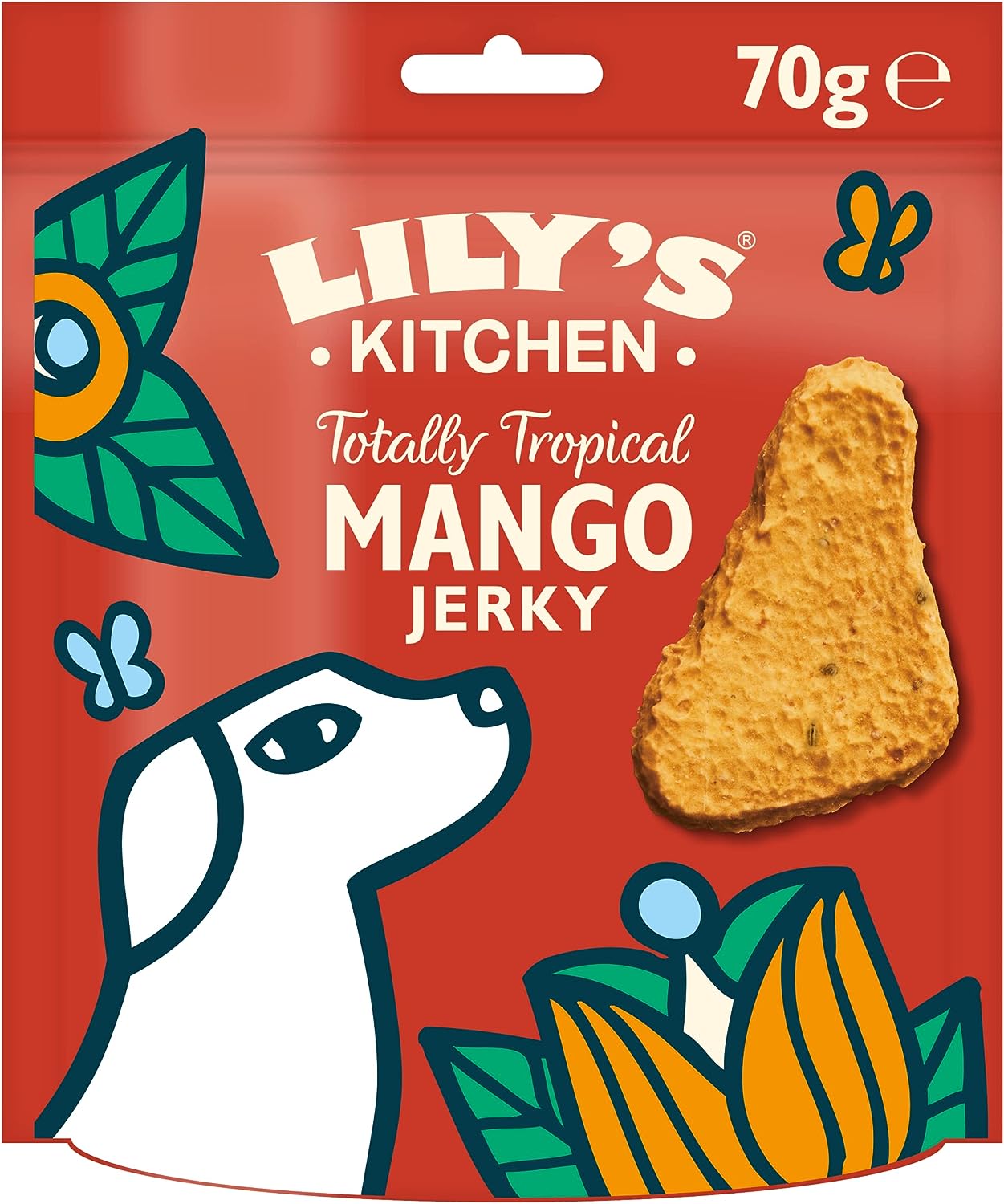 17310717961968864494.jpg Lily's Kitchen Totally Tropical Mango Jerky Dog Treats 70G - Image 1