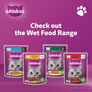 Whiskas Beef Liver in Gravy Wet Cat Food (Pack of 4 x 80g)