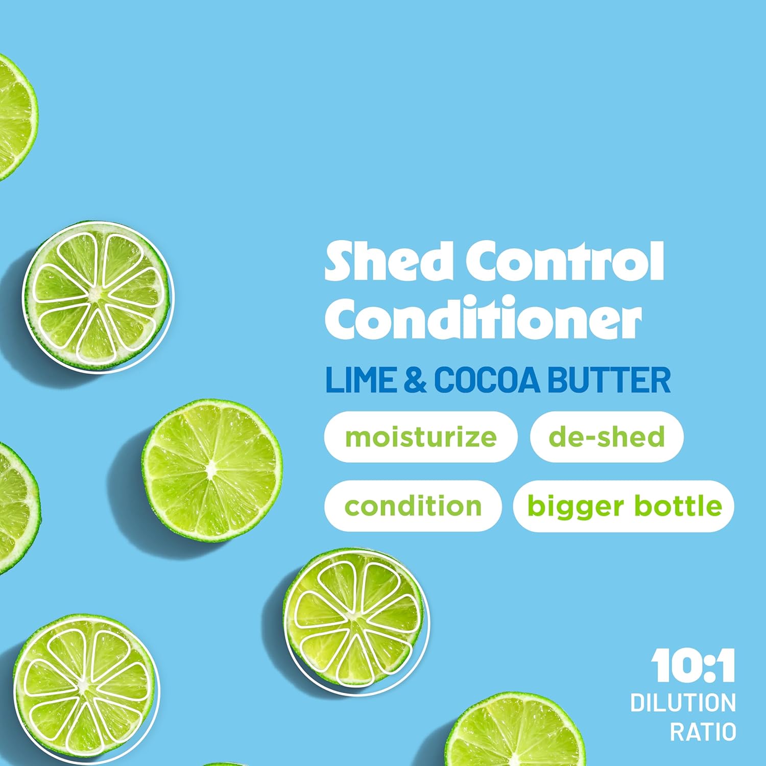 1752763939235830405.jpg TropiClean Lime & Cocoa Butter Shed Control Conditioner for Pets, 1 gallon - Image 1