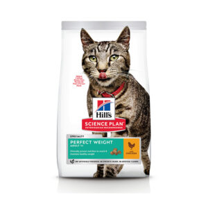 Hill's Science Plan Perfect Weight Adult Cat Food with Chicken - 7kg
