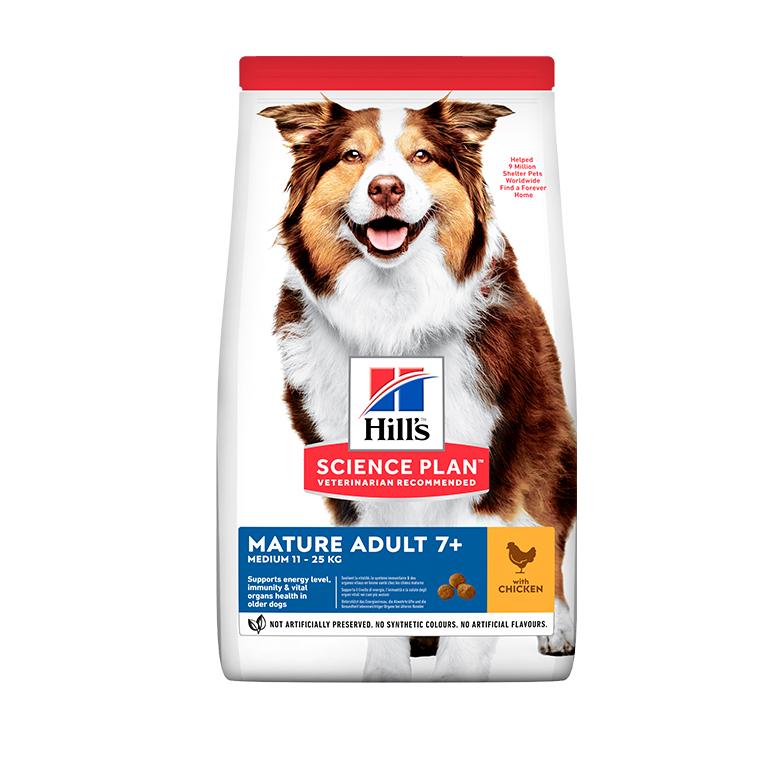 17822863571951866034.jpg Hill's Science Plan Medium Mature Adult 7+ Dog Food with Chicken - 2.5kg - Image 1
