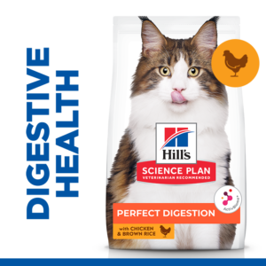 Hill's Science Plan Perfect Digestion Adult 1+ Cat Food with Chicken & Brown Rice - 1.5kg