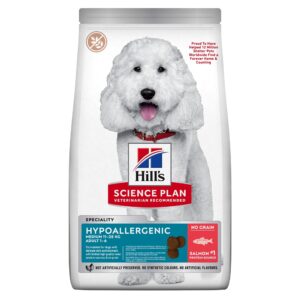Hillâs Science Plan Hypoallergenic Medium Breed Adult Dry Dog Food with Salmon 12kg