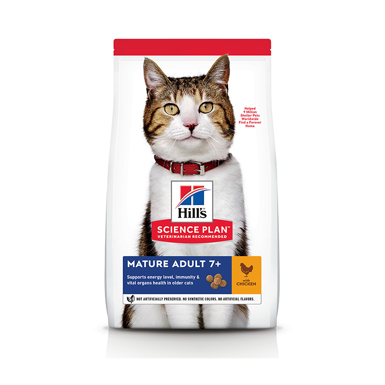 17846516922026786114.jpg Hill's Science Plan Mature Adult 7+ cat food with Chicken - 3kg - Image 1
