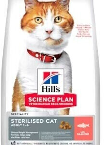 Hillâs Science Plan Sterilised Cat Adult Cat Food With Salmon (1.5kg)