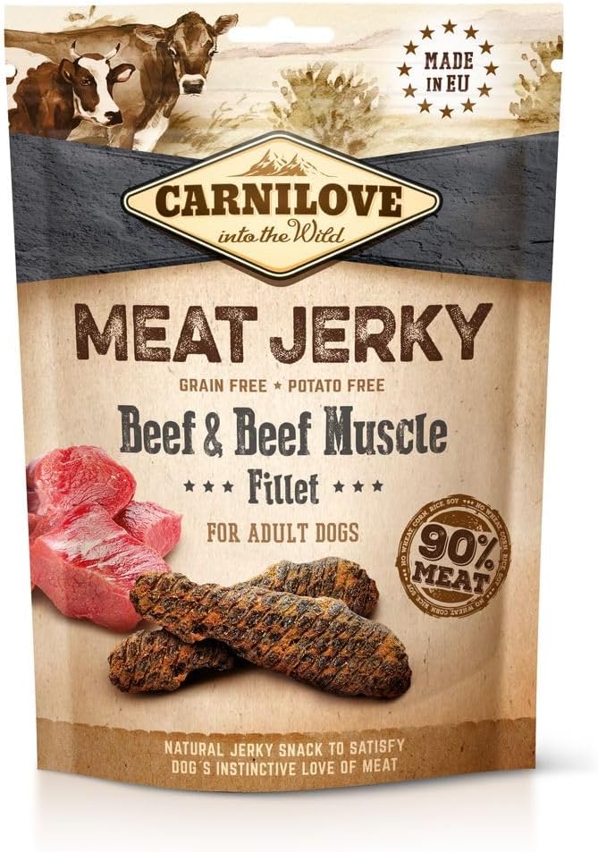 1784694465558224398.jpg Carnilove Jerky Snack Beef & Beef Muscle Fillet 100g - Image 1