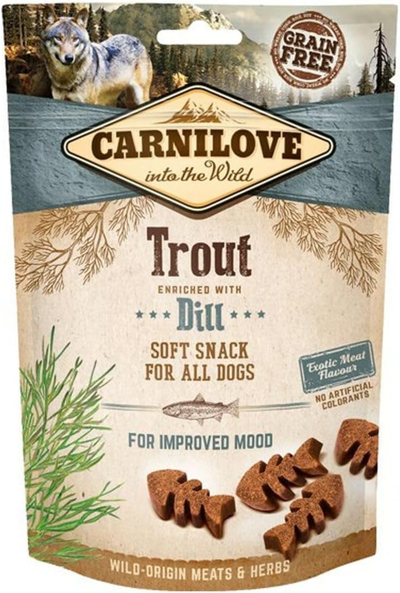 178469446891407266.jpg Carnilove Trout enriched with Dill Soft Snack for Dogs 200g - Image 1