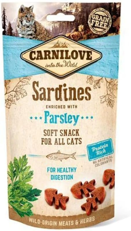 1784694476506867391.jpg Carnilove Sardine enriched with Parsley Soft Snack for Cats 50g - Image 1