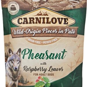 Carnilove Pheasant with Raspberry Leaves for Adult Dogs (Wet Food Pouches) 300g
