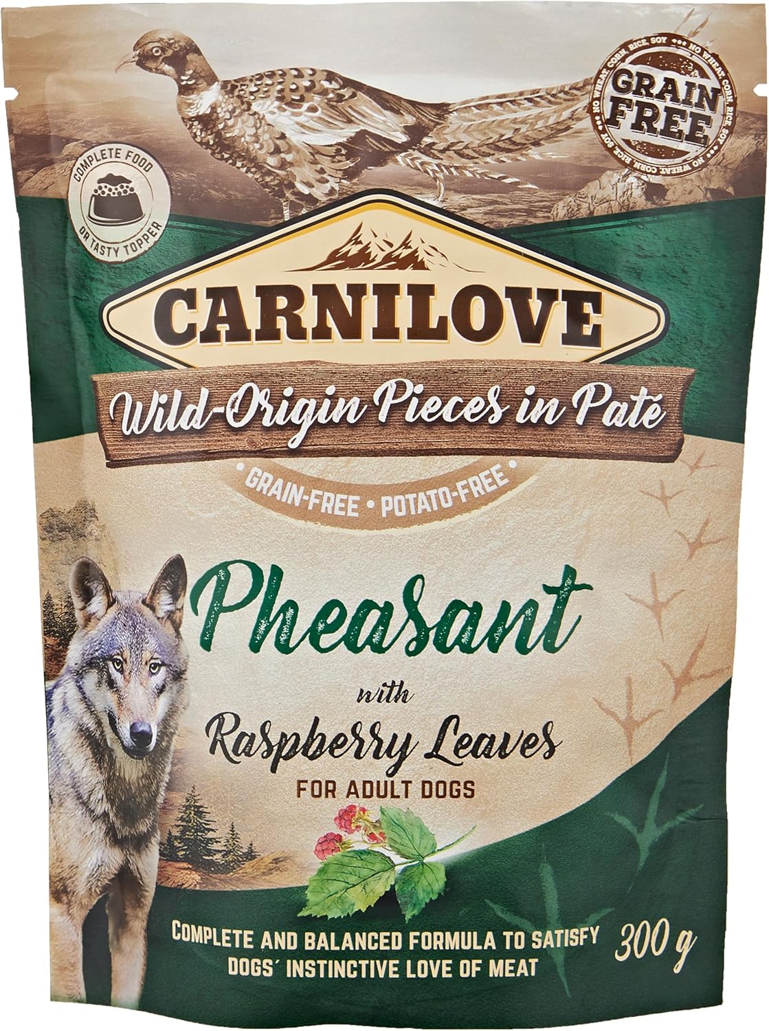 1784694477754077363.jpg Carnilove Pheasant with Raspberry Leaves for Adult Dogs (Wet Food Pouches) 300g - Image 1