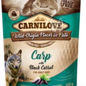 Carnilove Carp with Black Carrot for Adult Dogs (Wet Food Pouches) 300g