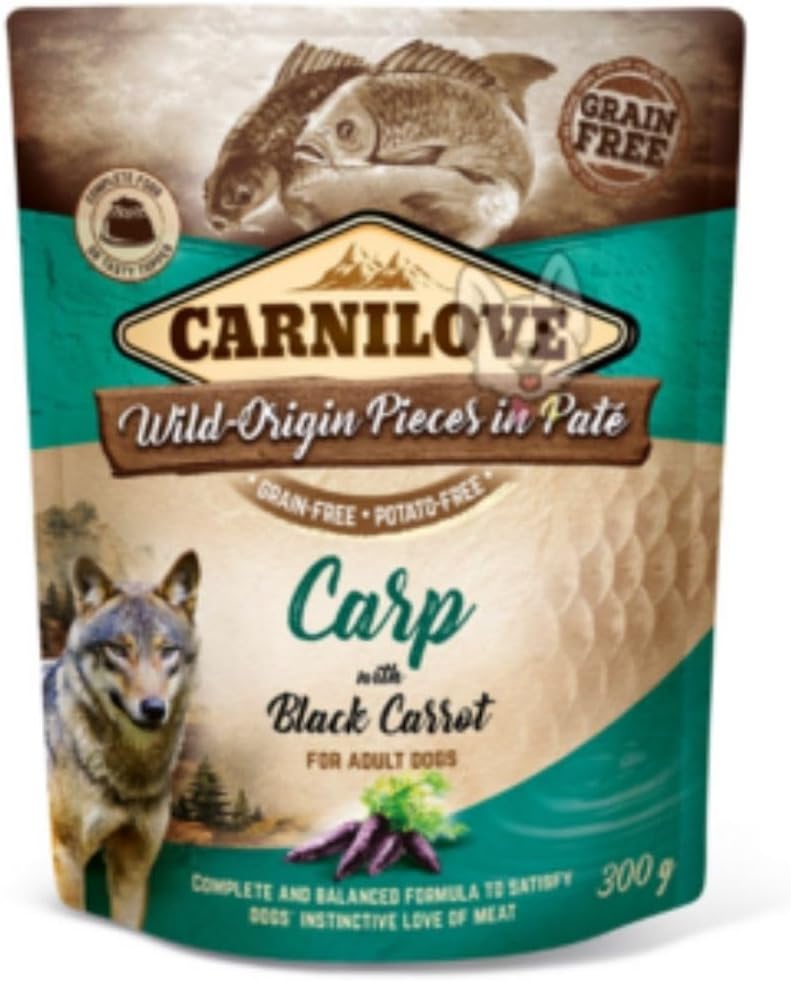 1784694479527265246.jpg Carnilove Carp with Black Carrot for Adult Dogs (Wet Food Pouches) 300g - Image 1