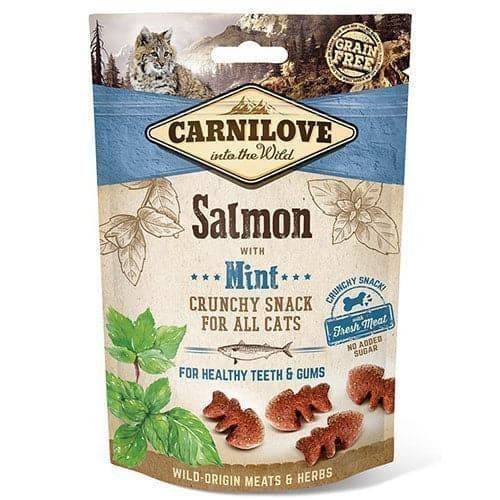 1784694483389741574.jpg Carnilove Salmon with Mint Crunchy Snack for Cats 50g - Image 1