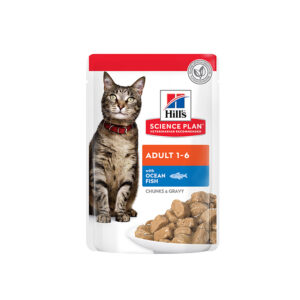 Hill's Science Plan Adult Wet Cat Food Ocean Fish Pouches - 85g