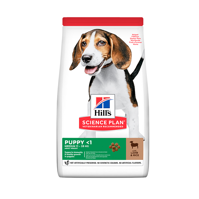 17847017372056454770.jpg Hill's Science Plan Medium Puppy Food with Lamb & Rice - 2.5kg - Image 1