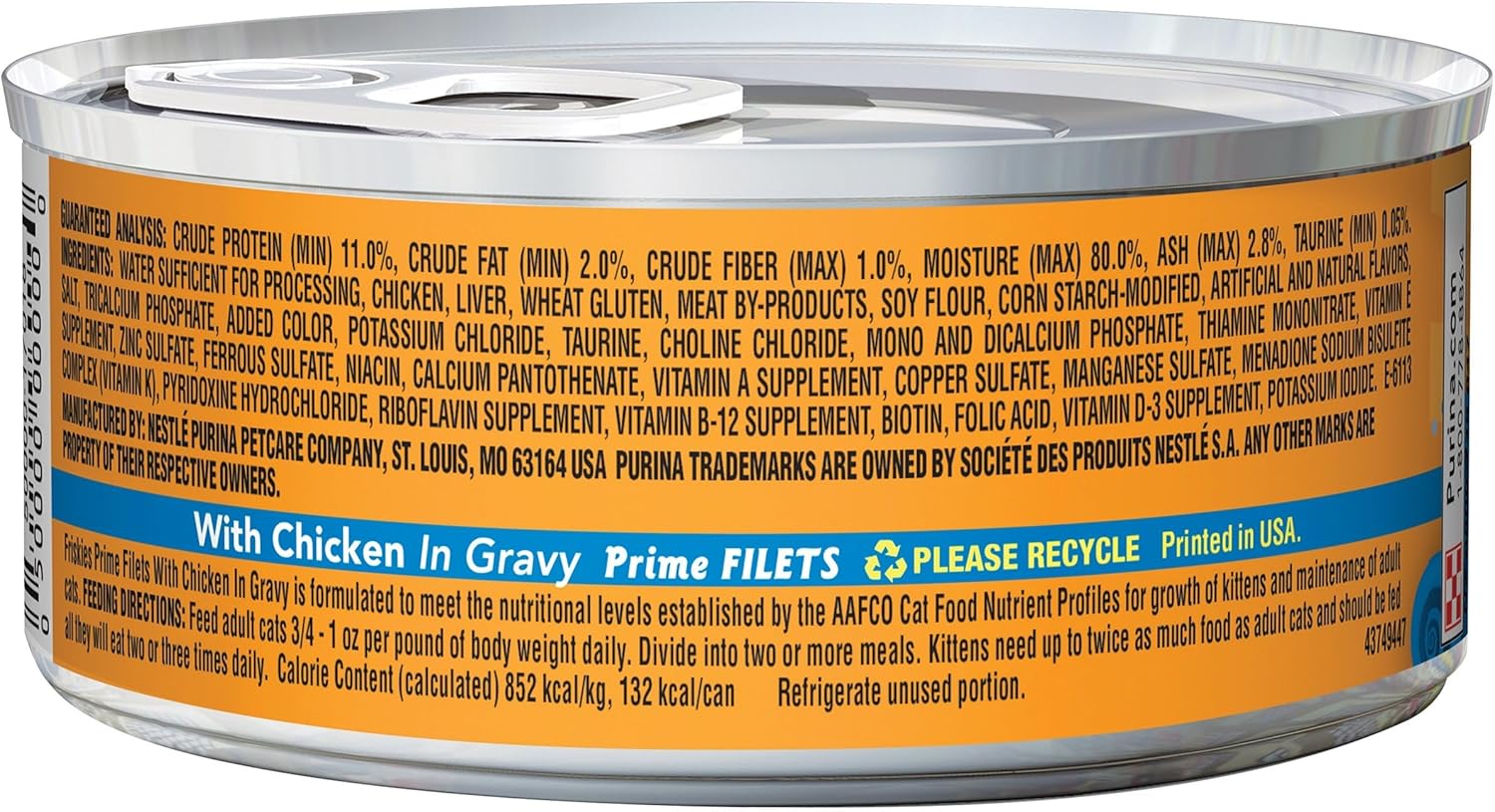 1785135475280230458.jpg Purina Friskies Prime Fillet Cat Wet Food Chicken 55oz - Pack of 24 - Image 1