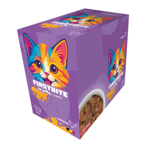 M-PETS Firstbite Beef in Jelly Wet Food Pouches for Cats 12x85g