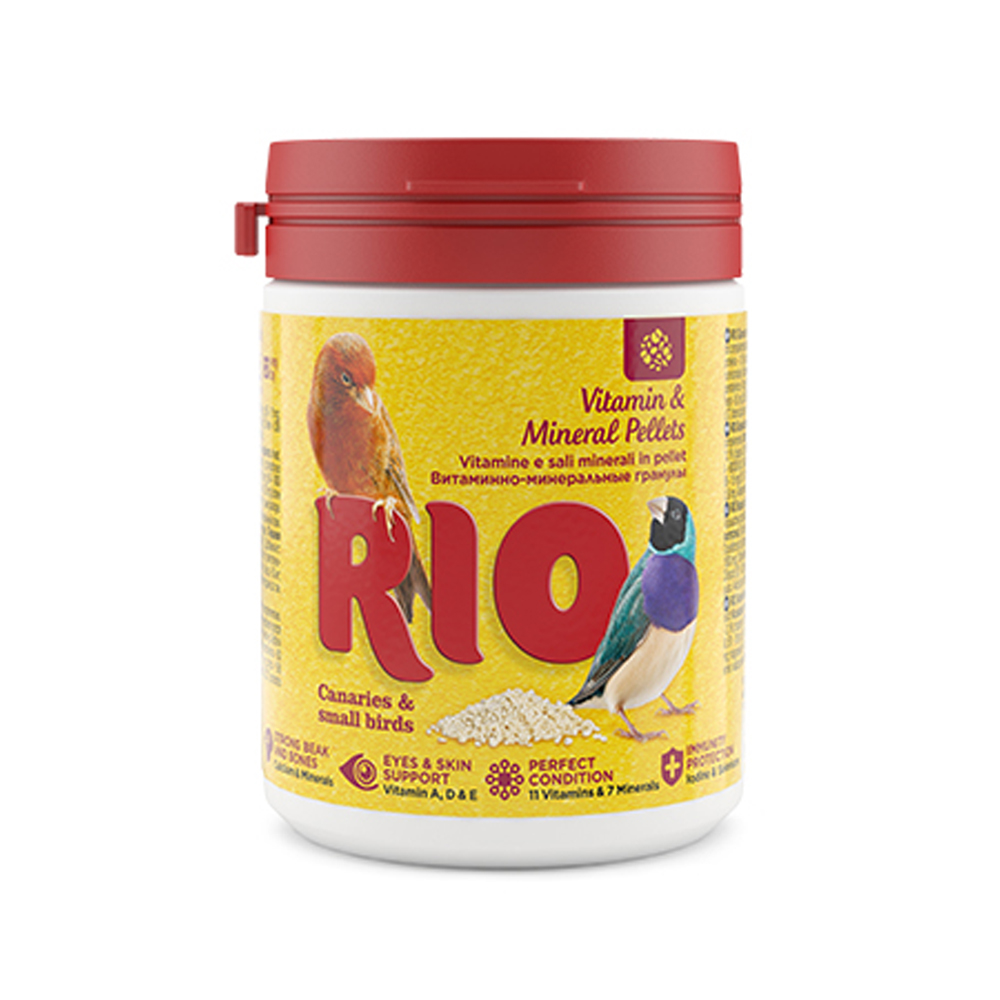 17851418301522885345.jpg RIO Vitamin And Mineral Pellets For Canaries, Exotic Birds And Other Small Birds 120g - Image 1