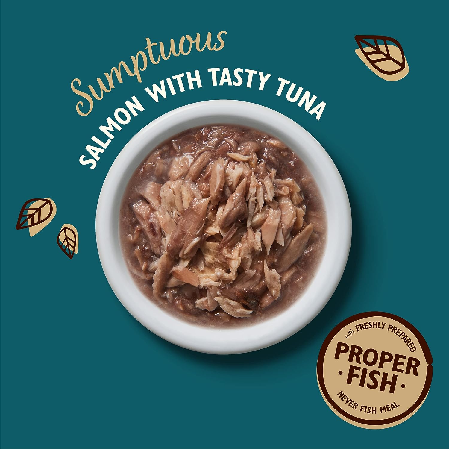 17851427111332270919.jpg Lily's Kitchen Shredded Fillets Tuna & Salmon in Broth Wet Cat Food (70g) - Image 1