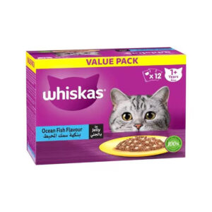 Whiskas Ocean Fish Wet Cat Food Value Pack 12X80G
