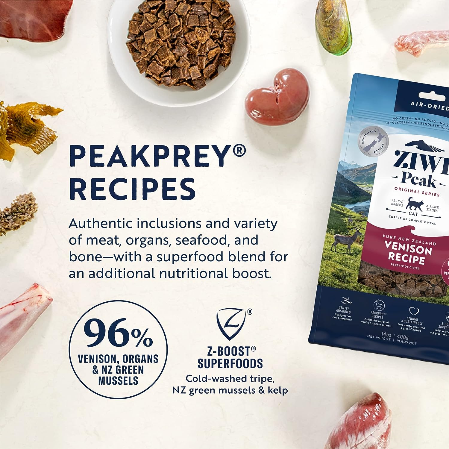 1785147223629606032.jpg ZiwiPeak Cat Dry Food Venison 400G - Image 1