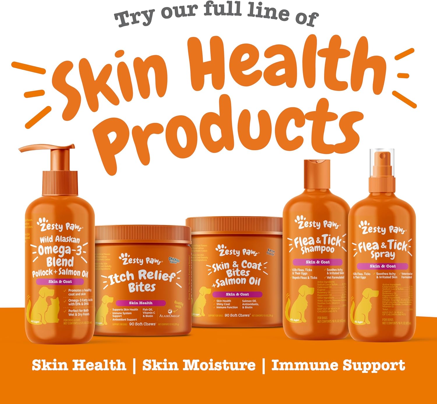 1785216010195805163.jpg Zesty Paws Wild Alaskan Salmon Oil Formula 8oz - Image 1
