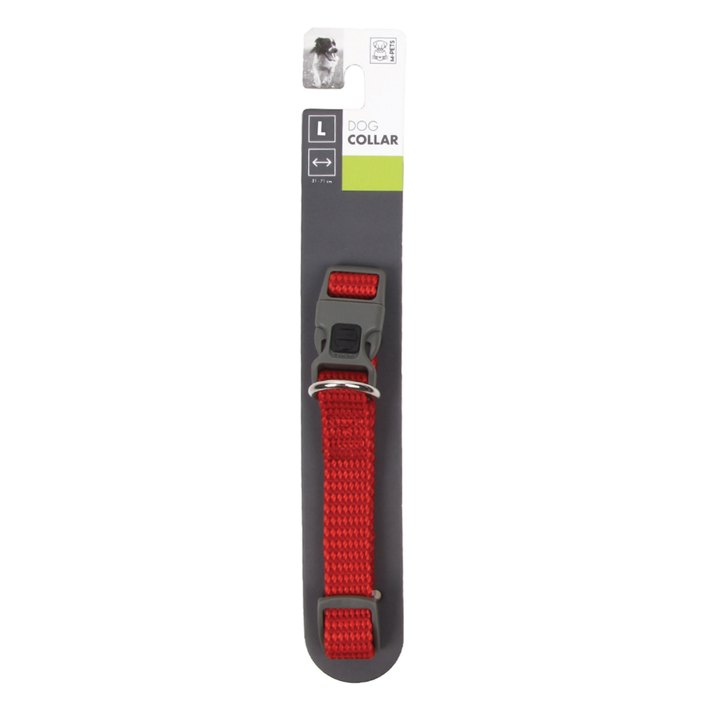 17852405811981212228.png M-Pets Sportline Dog Collar Red L - Image 1