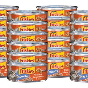 Purina Friskies Savory Shreds Cat Wet Food Chicken & Salmon 5.5oz