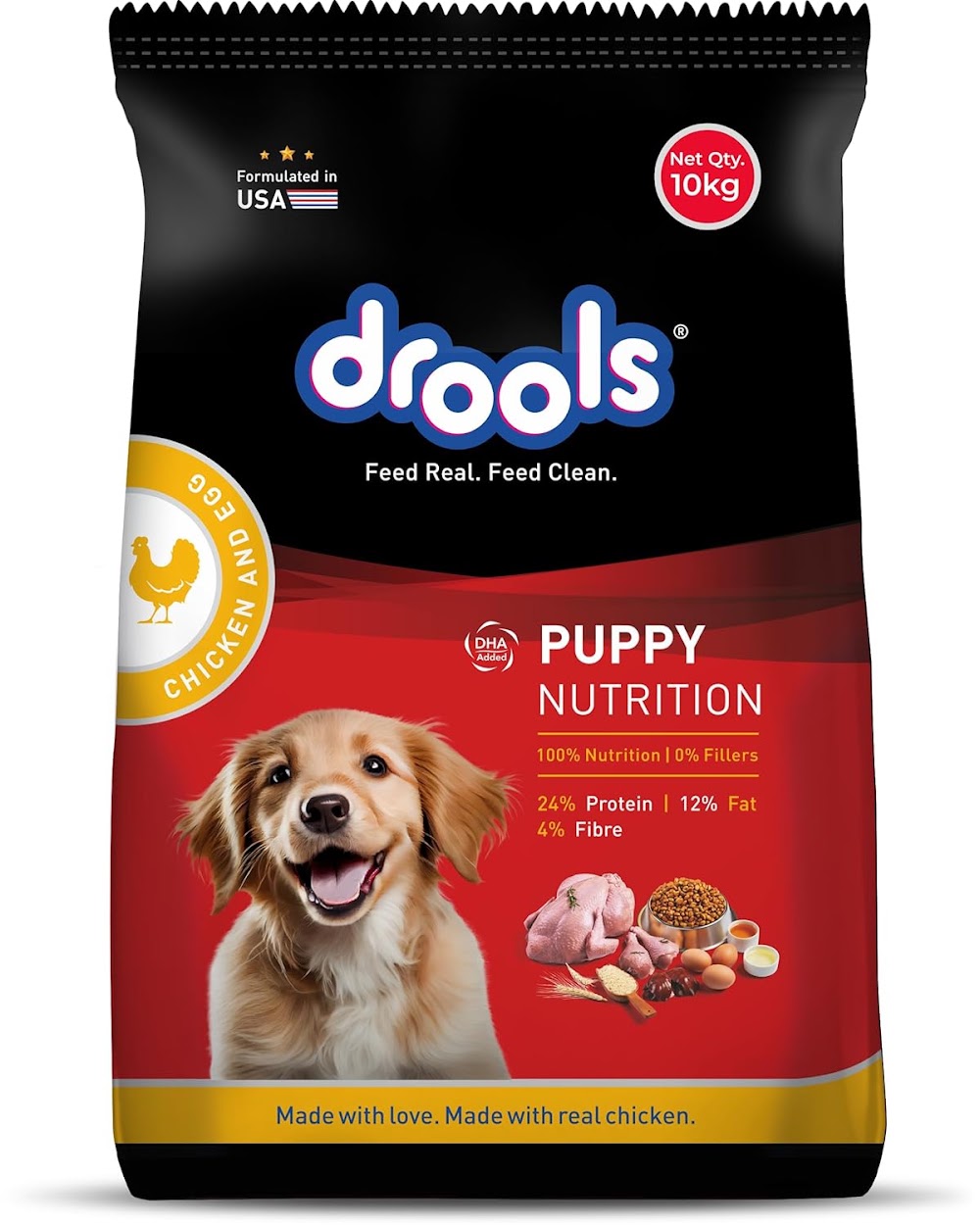 17870443321665951739.jpg Drools Chicken and Egg Puppy Dry Dog Food, 10kg - Image 1