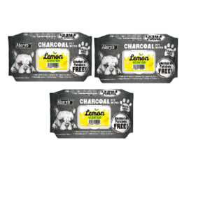 Absolute Pet Absorb Plus Charcoal Pet Wipes Lemon 80 sheets -(1Box 12pcs)