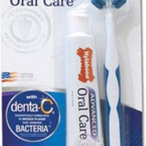 Nylabone Advanced Oral Care Triple Action Dog Dental Kit One Size