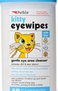 Petkin Kitty Eye Wipes 40ct