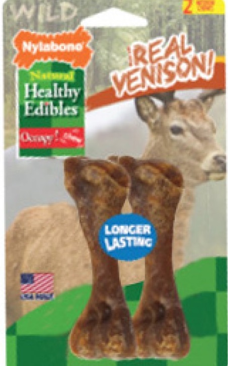 4-4.jpg Nylabone Healthy Edibles Wild Venison Medium 2 count - Image 1
