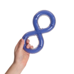 Zeus Duo Ball - Figure-8 Tug, 20cm, Purple,Bacon Scent