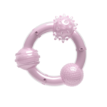 Zeus Duo Ball - Tri-Ring, 15cm, Lilac, Coconut Scent