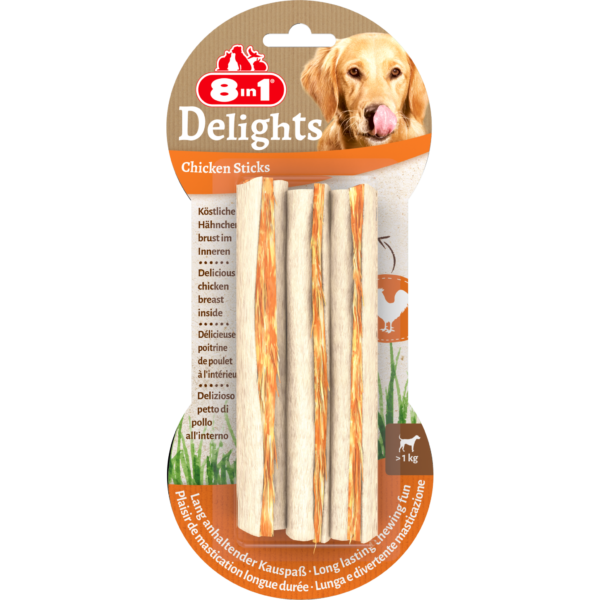 8in1 Delights Chicken Rings 119 g - Sticks 3 pcs 75 g