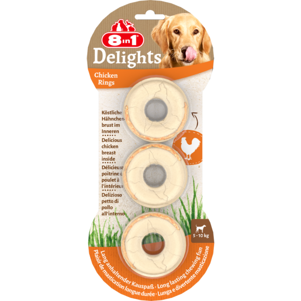 8in1 Delights Chicken Rings 119 g - Rings 119 g