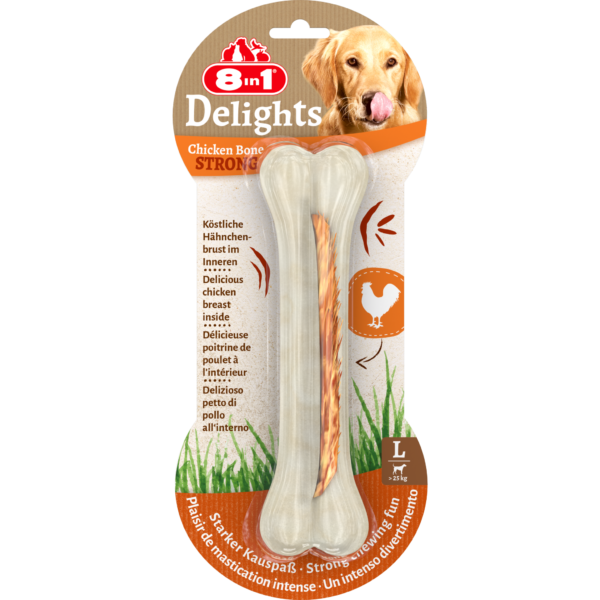 8in1 Delights Chicken Bones - Strong L 130 g