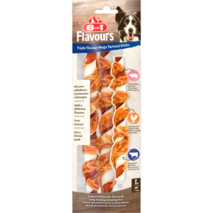8in1 Triple Flavour Mega Twisted Sticks 140 g