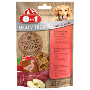 8in1 Meaty Treats Freeze Dried Chicken & Carrots 50 g - Duck & Apple 50 g