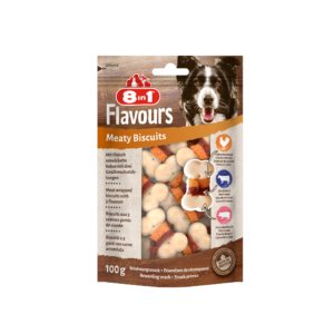 8in1 Flavours Crunchy Rolls 85 g - Meaty Biscuits 100 g