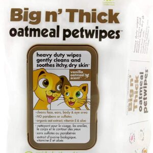 Petkin Big N' Thick Oatmeal Petwipes 100ct