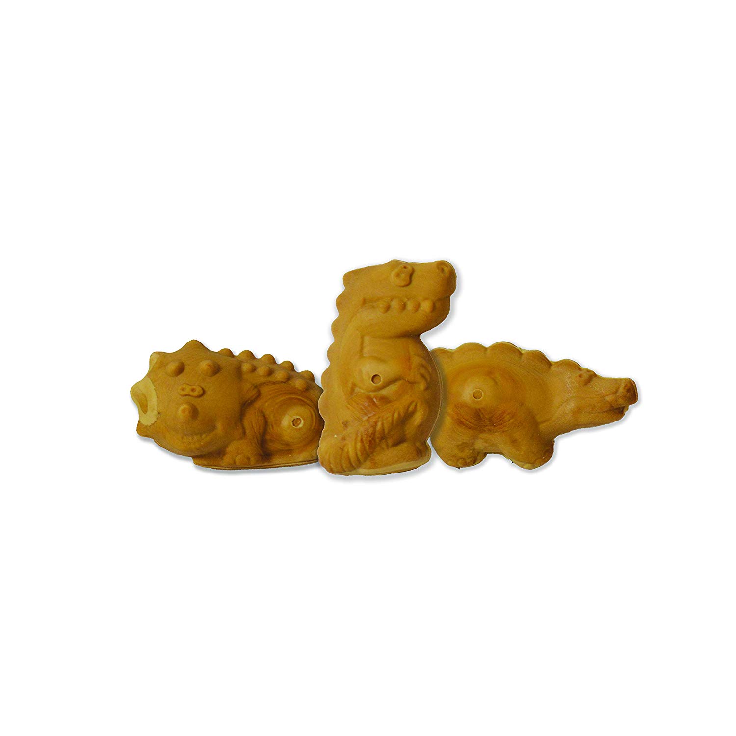 6-8.jpg Nylabone Healthy Edibles Dino Dudes Chicken (3 Dino shapes) Value 15 count One Size - Image 1
