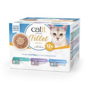 Catit Cuisine Tuna Fillet Variety Pack, 12 x 75 g