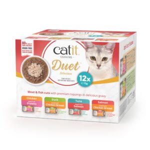 Catit Cuisine Duets Variety Pack, 12 x 75 g