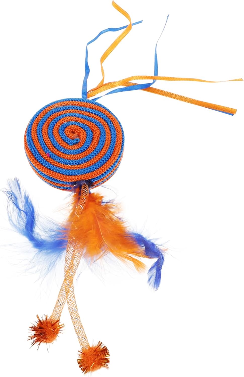 61sEJ22NmQL._AC_SL1500_.jpg Wild Catz Rollin Candy Fabric, Feature Cat Toy Multicolors - Image 1