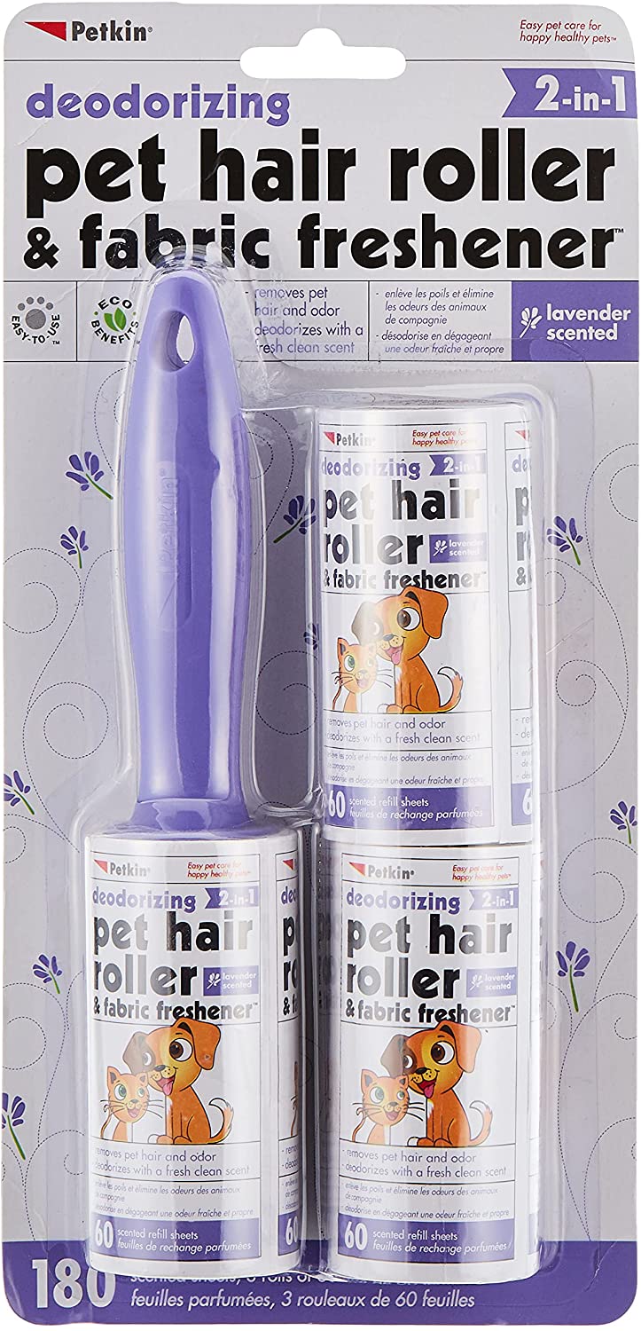 7-1.jpg Petkin Pet hair roller fabric Freshner Lavender 180 ct - Image 1
