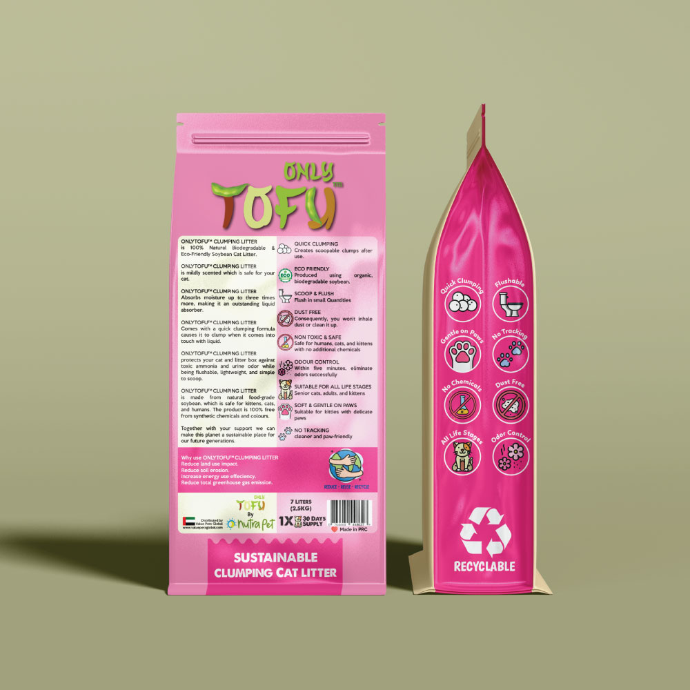 7-5.jpg NutraPet Tofu Clumping Cat Litter Lavender Sticks - 7 Liters - Image 1
